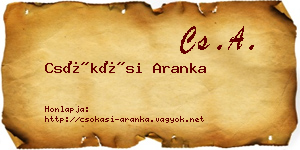 Csókási Aranka névjegykártya
